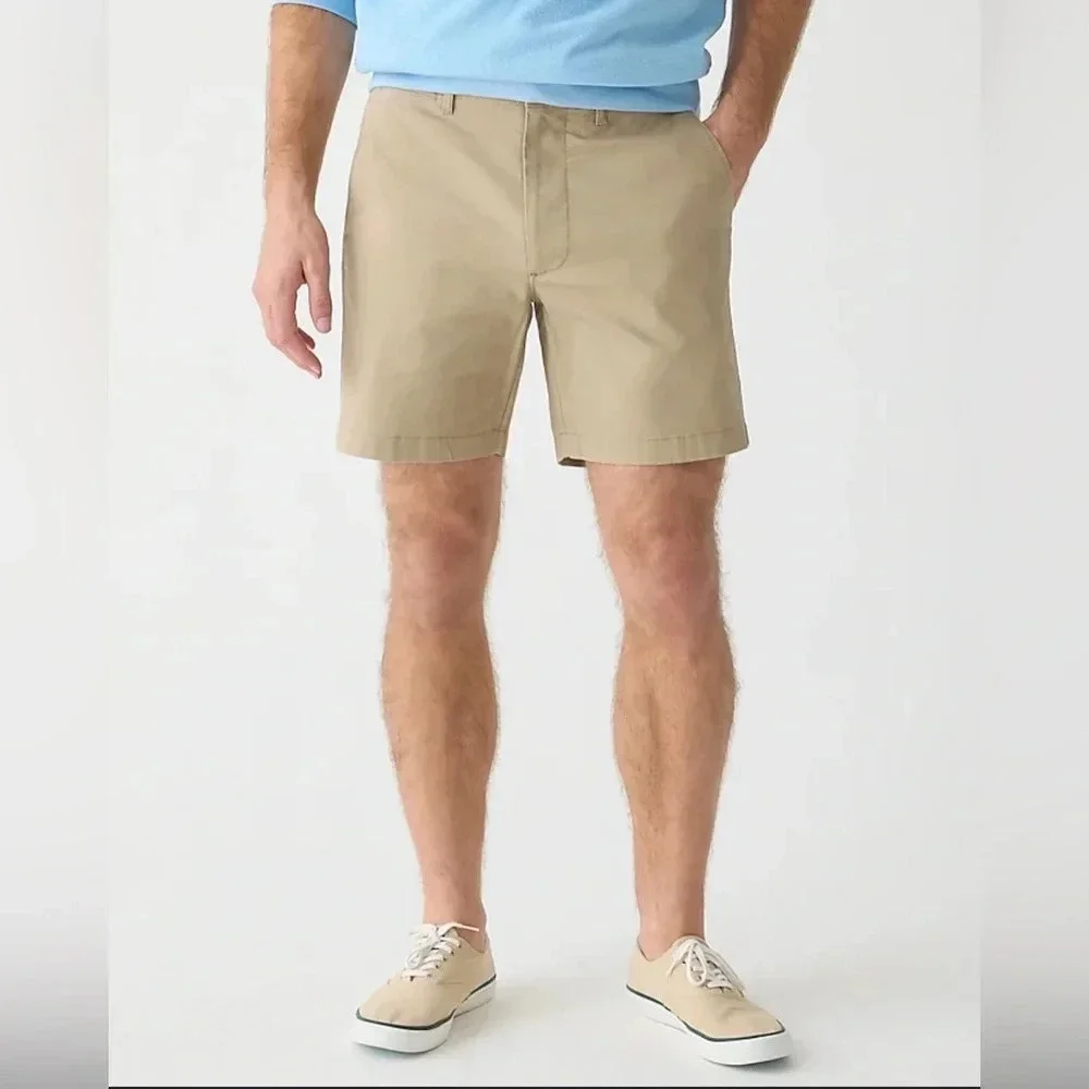 J.Crew Men's Khaki Breathable Chino Shorts Size 31 9
